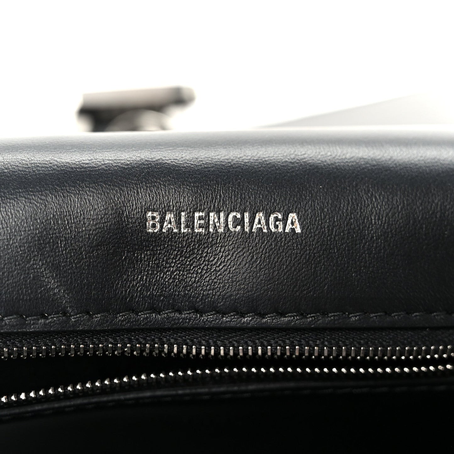 Semi Matte Soft Textured Calfskin Downtown Shoulder Bag Black