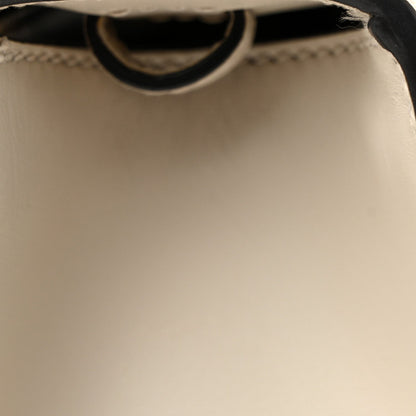 Calfskin Mini Sylvie Top Handle Bag White