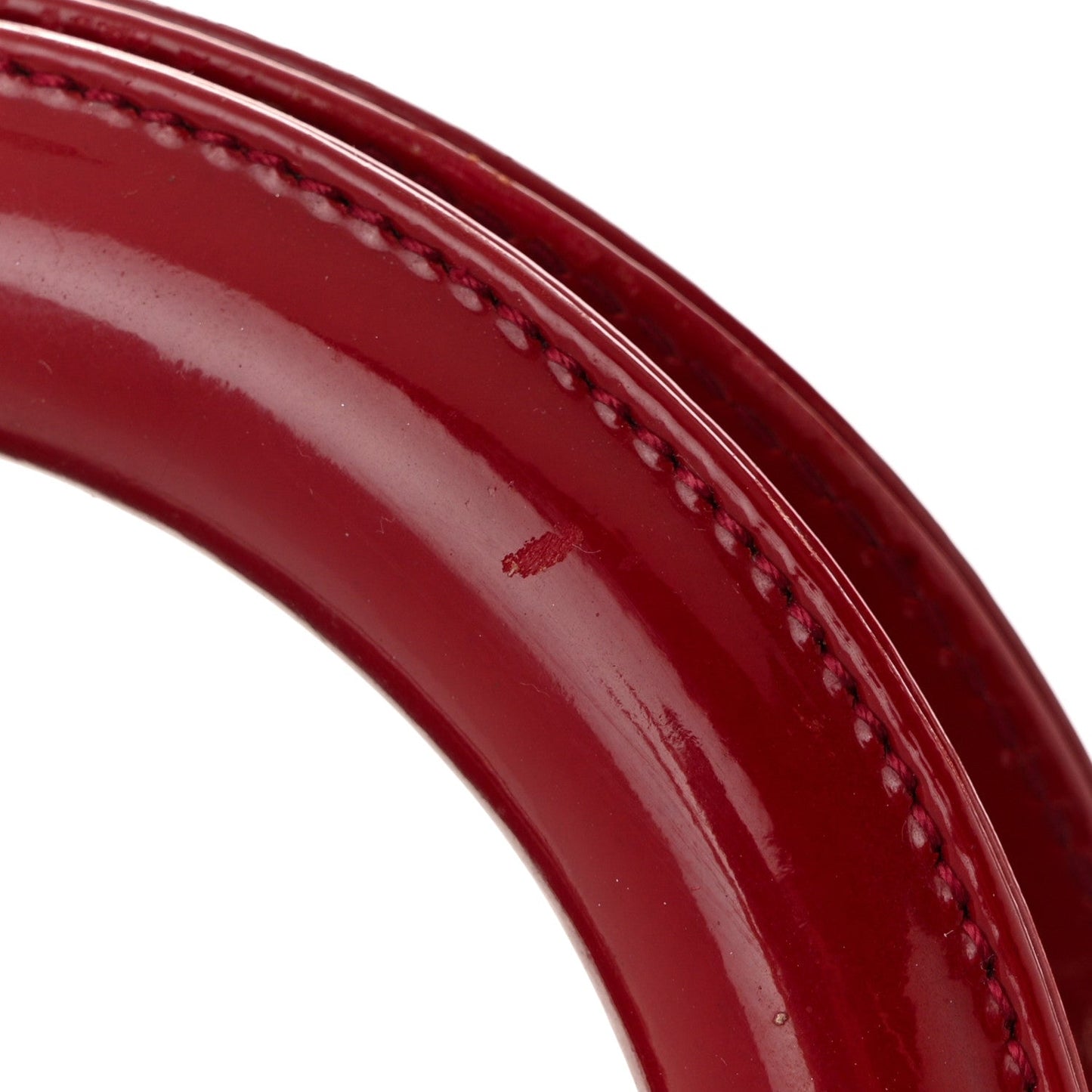 Patent Cannage Medium Lady Dior Red