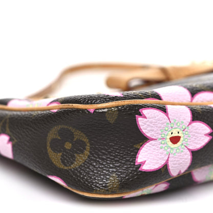 Monogram Cherry Blossom Pochette Accessories Brown