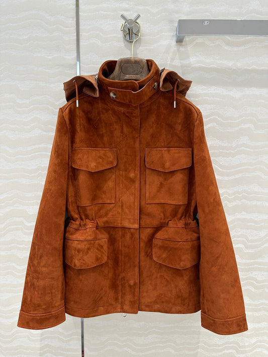 LP 25 Jacket Brown Suede Lambskin 314085