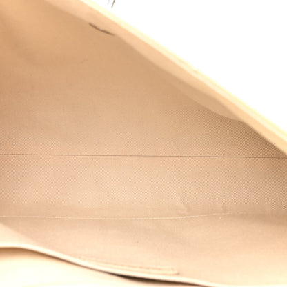 Calfskin Quilted In the Business Flap Bag Light Beige