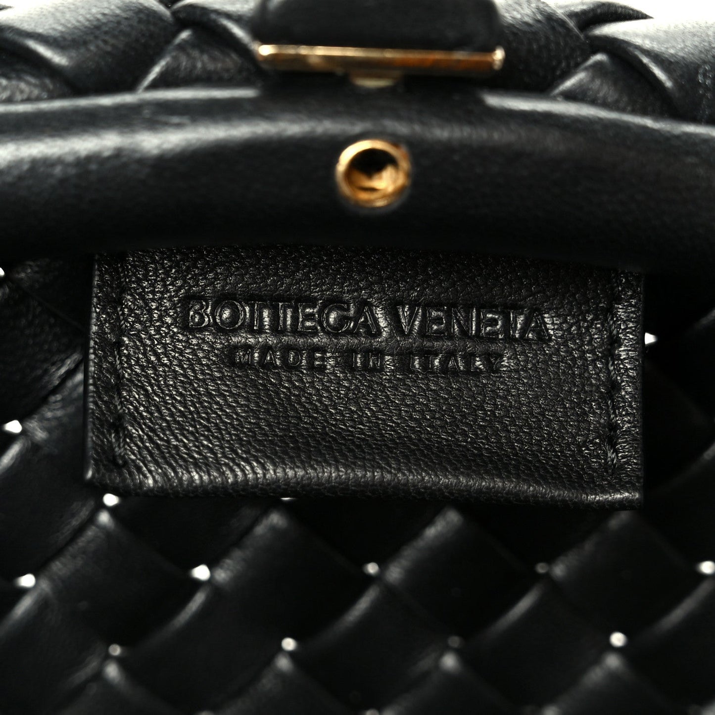 Nappa Intrecciato Small Padded The Handle Tote Black