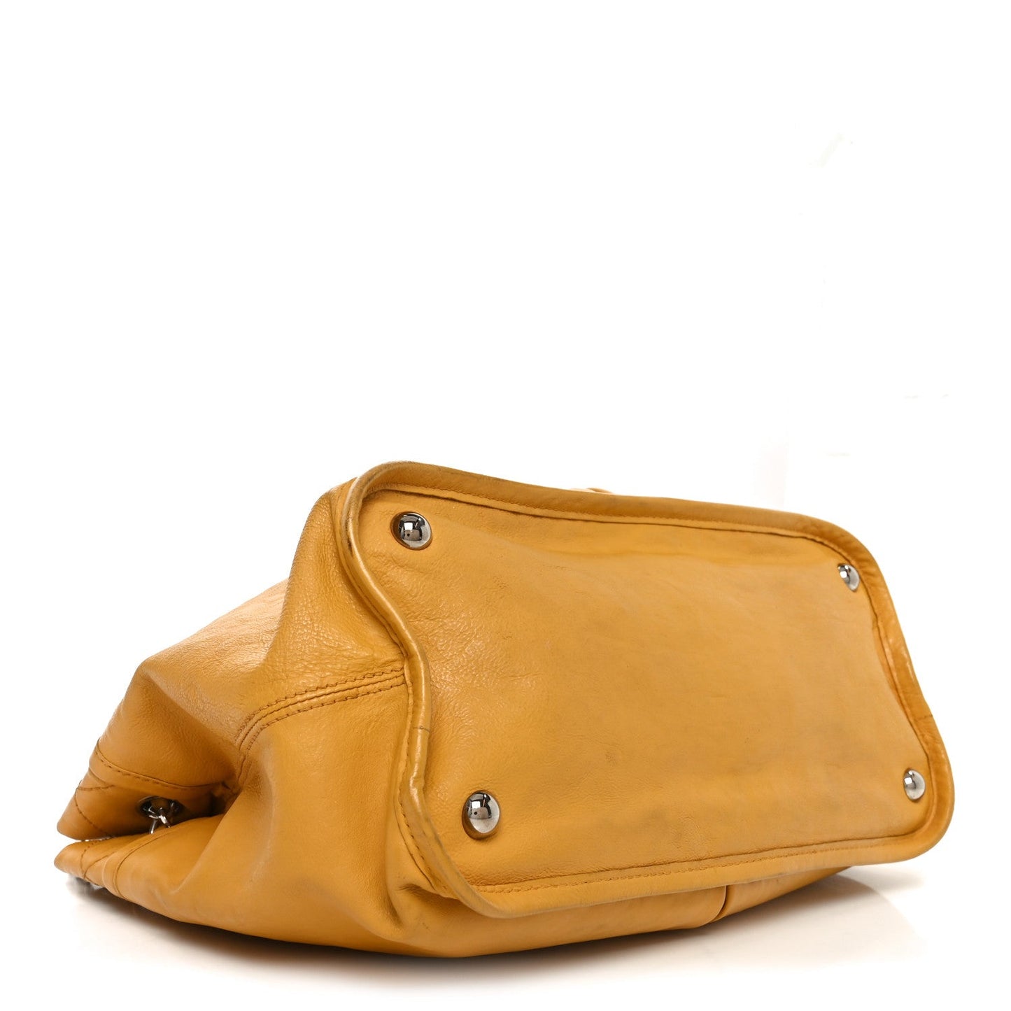 Calfskin Natural Beauty Tote Yellow