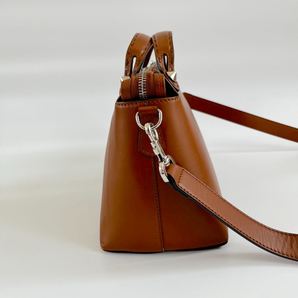 Fendi Tan By The Way Mini Bag With Logo