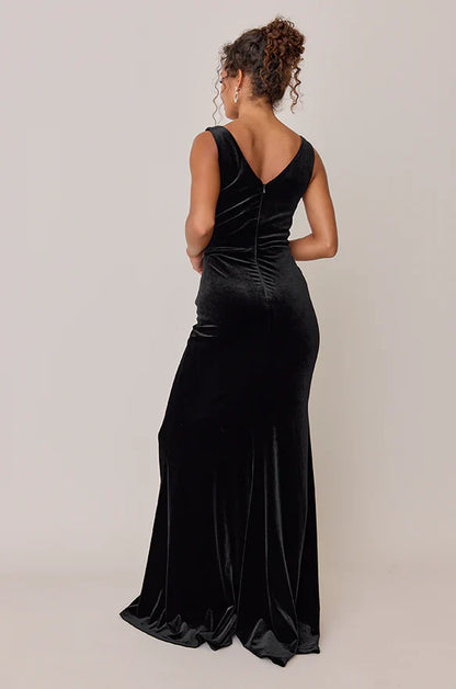 Liymcdress Fashionable Prom Dresses Velvet dress Velvet Bridesmaid Dress Evening Dress