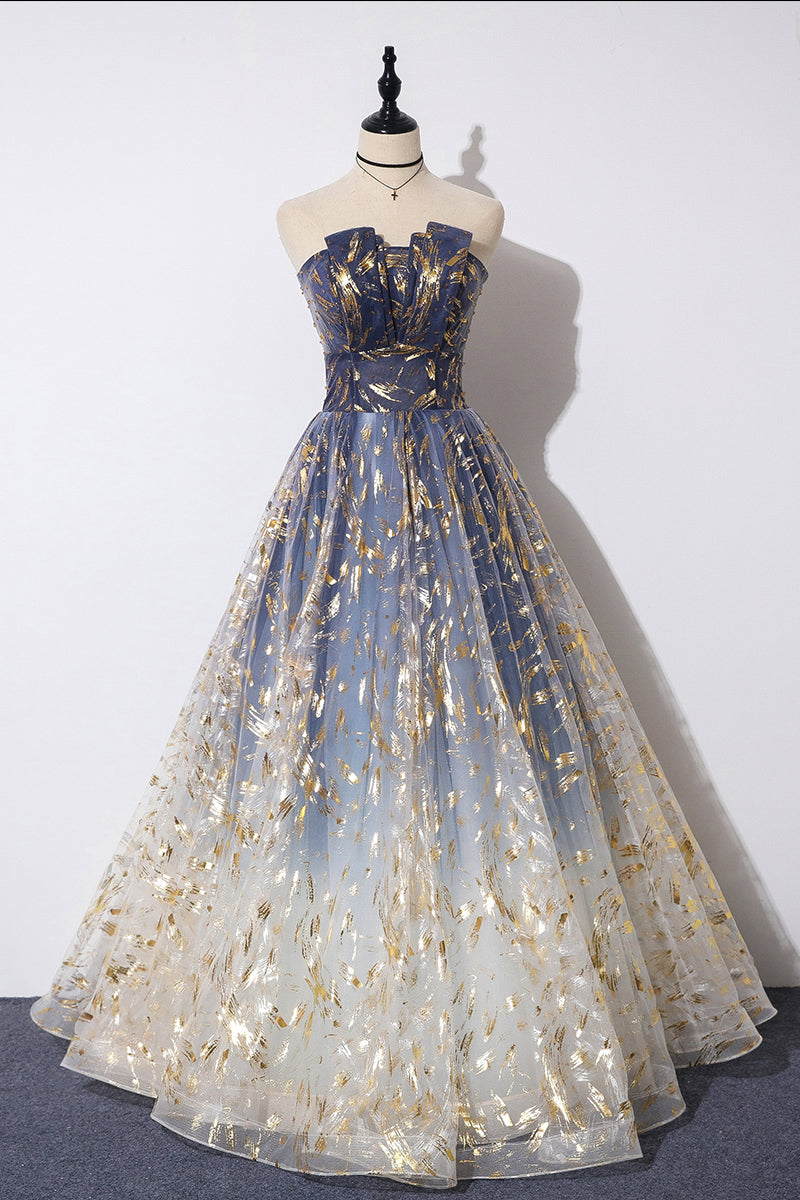 Gorgeous Tulle A-Line Prom Gowns, Fashionable Prom Dresses