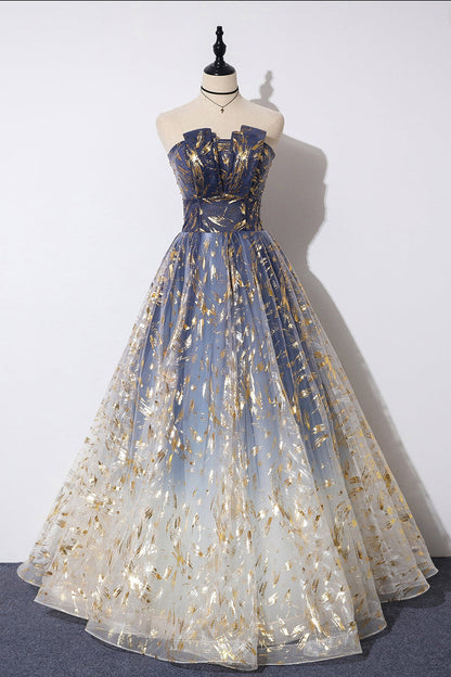 Gorgeous Tulle A-Line Prom Gowns, Fashionable Prom Dresses