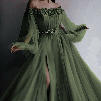 Blue/Green New Fashion Prom Dresses Prom Gowns
