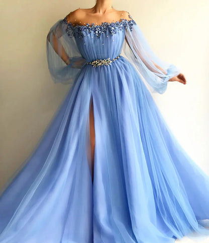 Blue/Green New Fashion Prom Dresses Prom Gowns