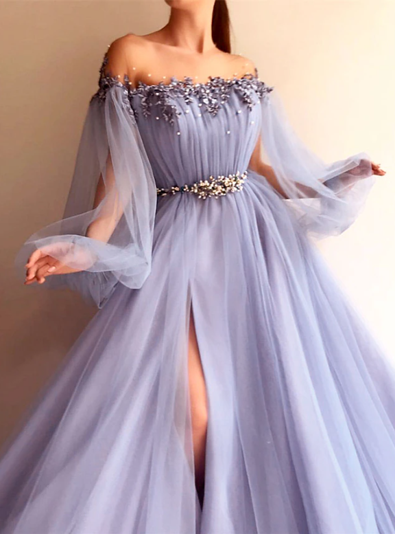 Blue/Green New Fashion Prom Dresses Prom Gowns