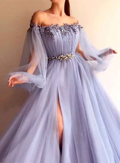 Blue/Green New Fashion Prom Dresses Prom Gowns