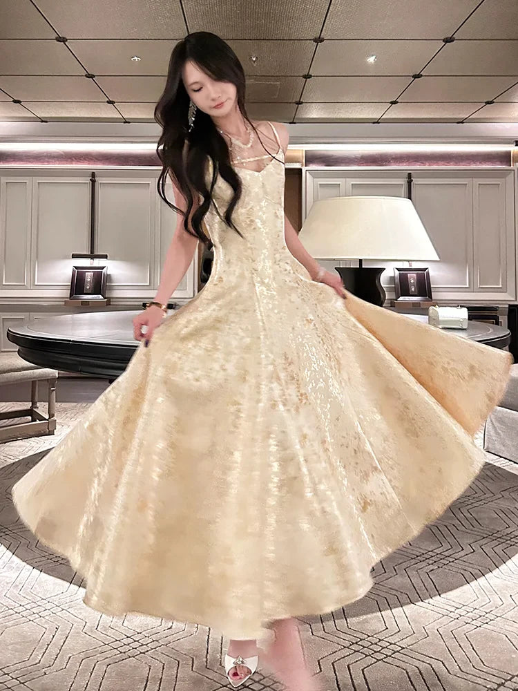 Retro embroidery dress elegant evening dress    S6045