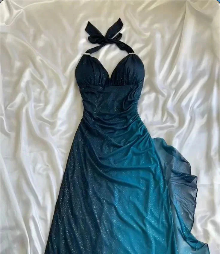 Burgundy Red/Indigo/Navy Blue Shiny Elegant Strappy Long Tulle Ball Gowns Prom Dress Birthday Prom Dresses