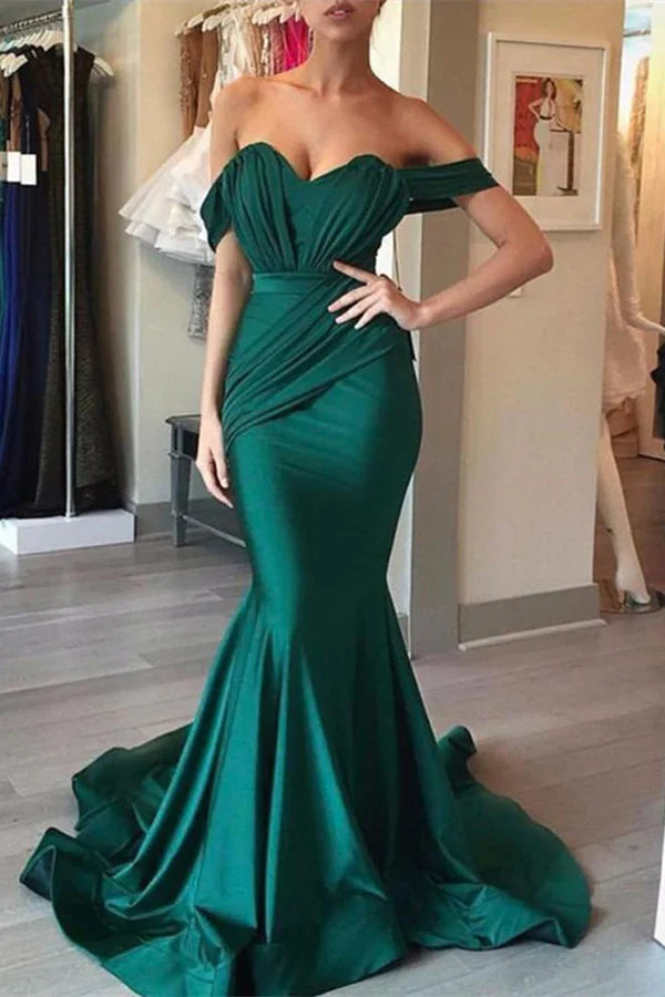 omberprom Off The Shoulder Mermaid Long Prom Dress Charming Evening Dress Sexy Party Dress