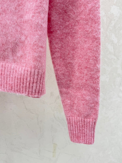 Loewe 2025 Round Neck Embroidered Logo Sweater Wool