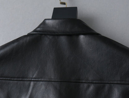 LV SHIRT JACKET IN BLACK SMOOTH LAMBSKIN 238977
