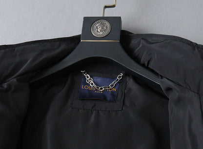 LV HOODED JACKET BLACK 238987