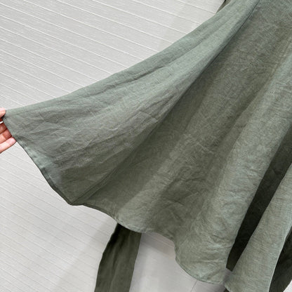 Loewe Dress Rich Emerald Green Linen