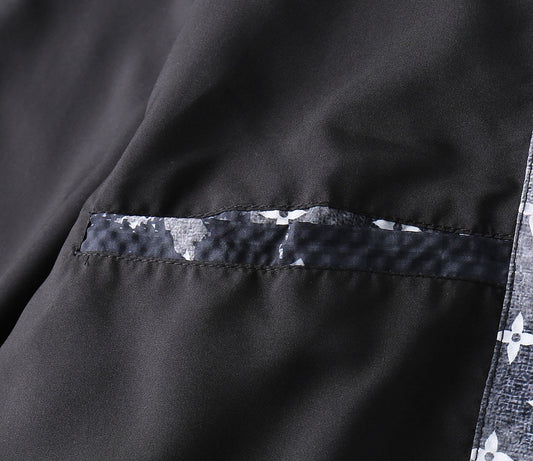 LV NAVY BLUE MONOGRAM AND DAMIER JACKET 239042