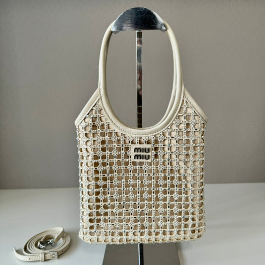 MiuMiu small diamond bag 20cm leather