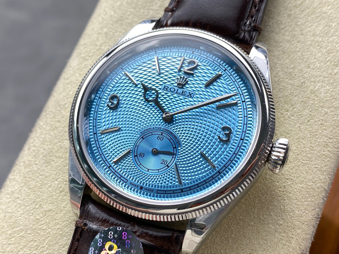 Rolex Perpetual 39mm Brown Blue Dial