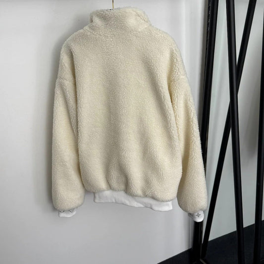 LV 25S STAND-COLLAR JACKET WITH SHEARLING LINING 0157