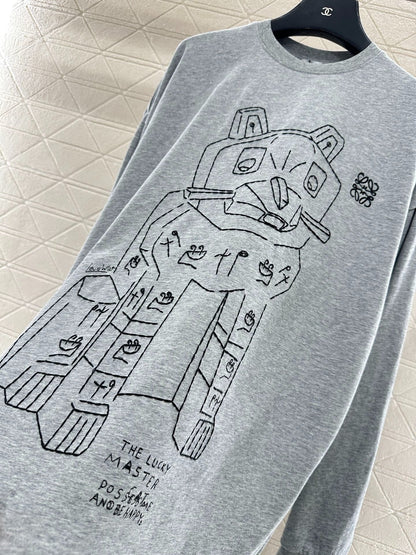 LOEWE LONG-SLEEVE CREW NECK T-SHIRT STYLE 237