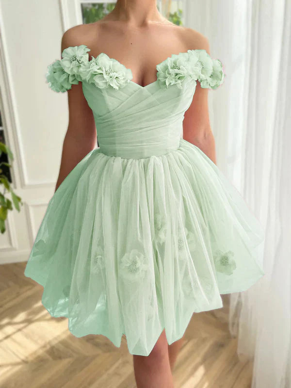 omberprom Lilac Graduation Dresses Corset Strapless Short Tulle Homecoming Dress