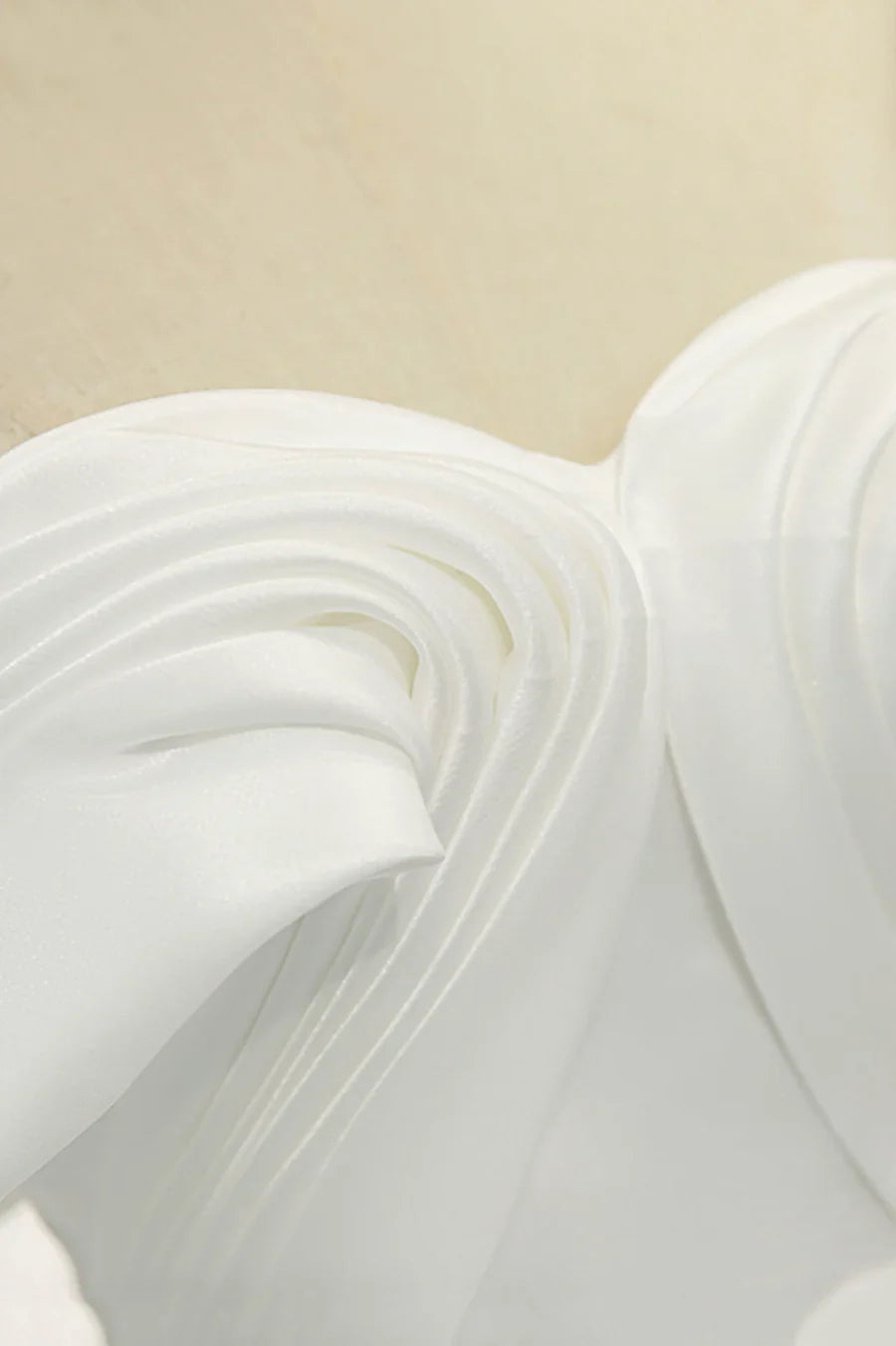 White Satin Long Prom Dress, Off the Shoulder Evening Dress TP957