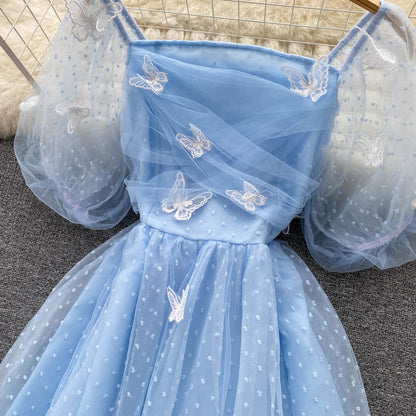 Cute Tulle Lace Short Dress Fashion Girl Dress P317