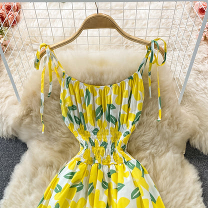 Cute A Line Floral Dress Fashion Dress P302