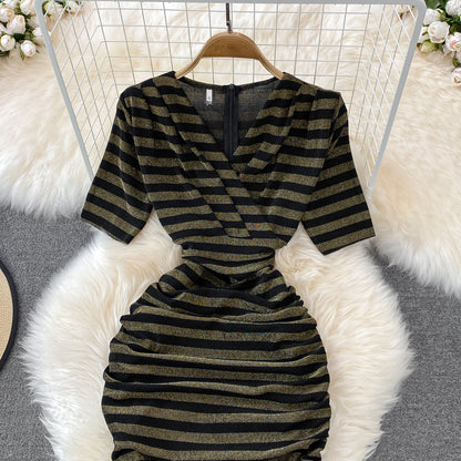 Sexy V Neck Short Dress Fashion Dress P295