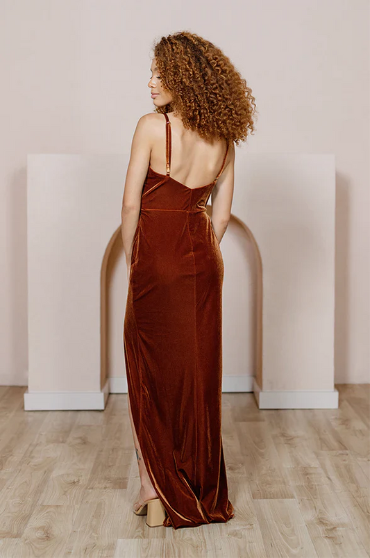 omberprom Fashionable and Beautiful Prom Dresses Evening Dress Velvet dress Velvet Bridesmaid Dress