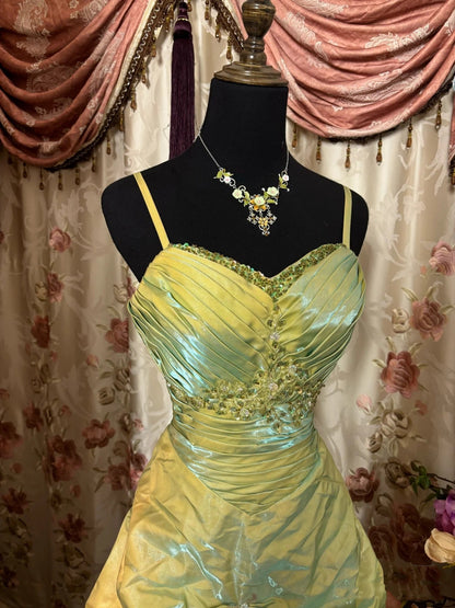 Retro Ball Gowns Straps Satin Sage Green Long Prom Dress