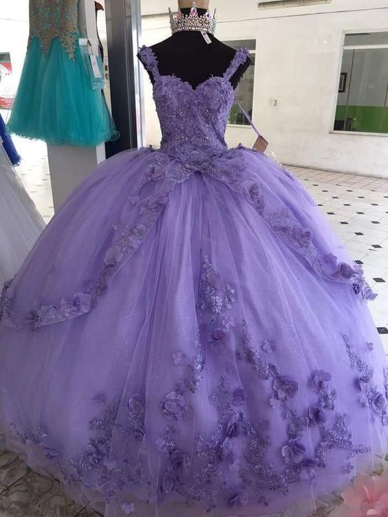 Elegant long tulle prom dresses applique evening gown C1250