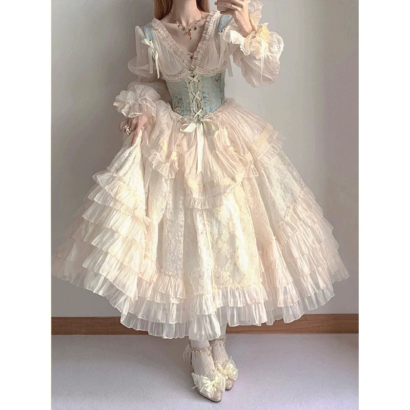 Lolita gorgeous suit women's dress sweet and elegant Halloween princess dress     S5562